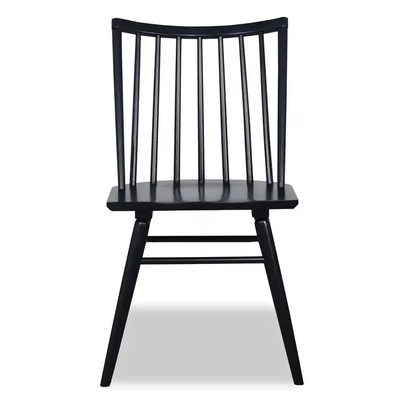 Chaise de salle à manger avec dossier à barreaux incurvés