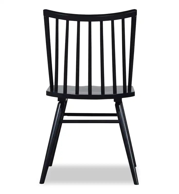 Chaise de salle à manger avec dossier à barreaux incurvés