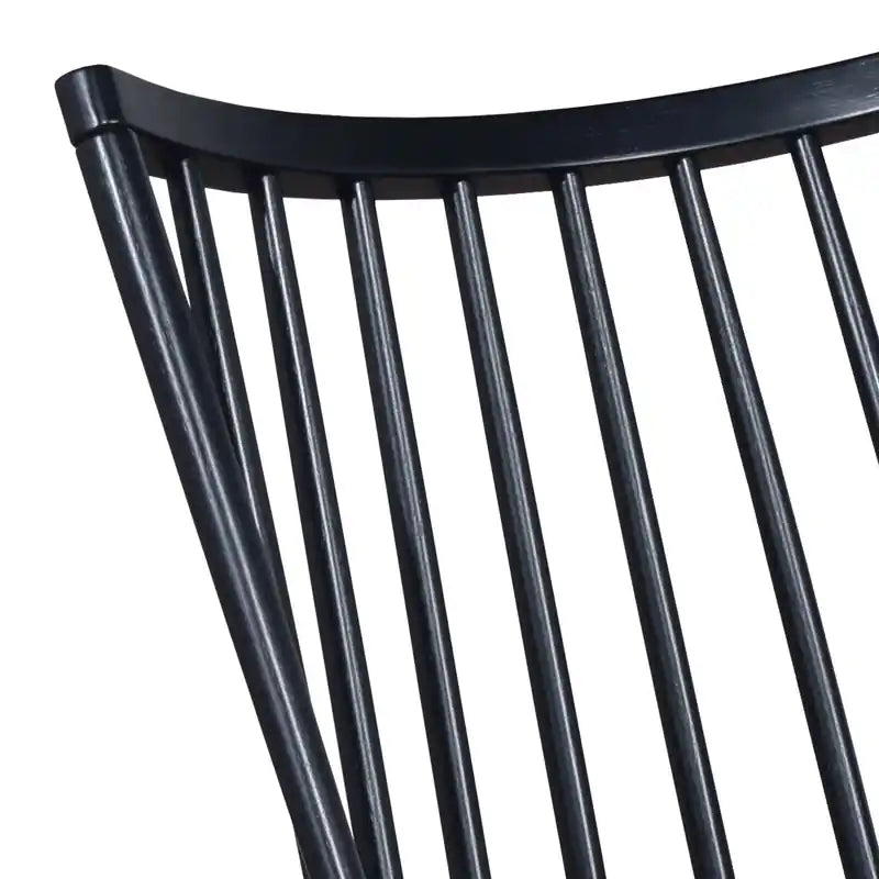 Chaise de salle à manger avec dossier à barreaux incurvés