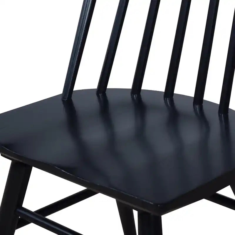 Chaise de salle à manger avec dossier à barreaux incurvés