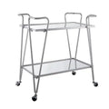 Silver Mid-Century Bar Cart