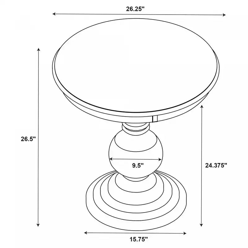 Table d'appoint ronde