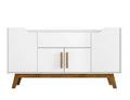 Manhattan Comfort Addie 53.54 Sideboard with 5 Shelves