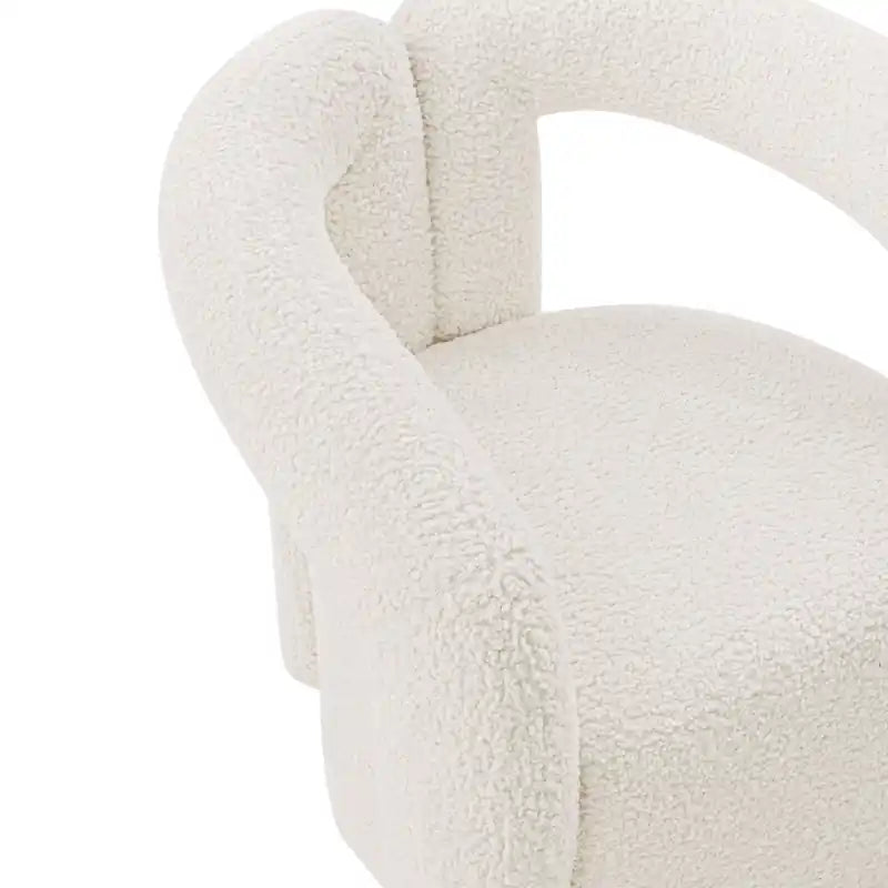 Fauteuil d'appoint moderne en chenille
