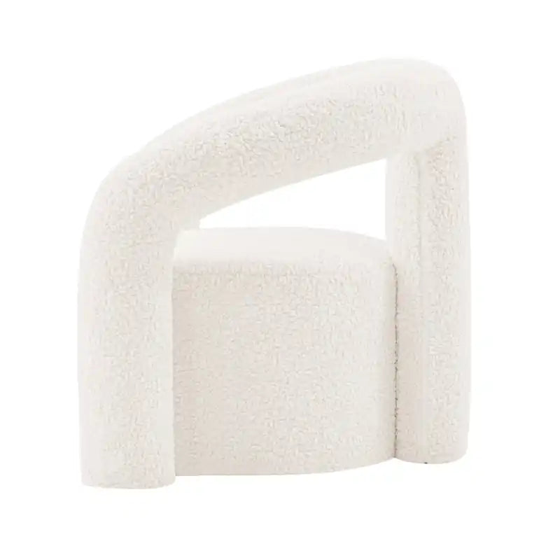 Fauteuil d'appoint moderne en chenille