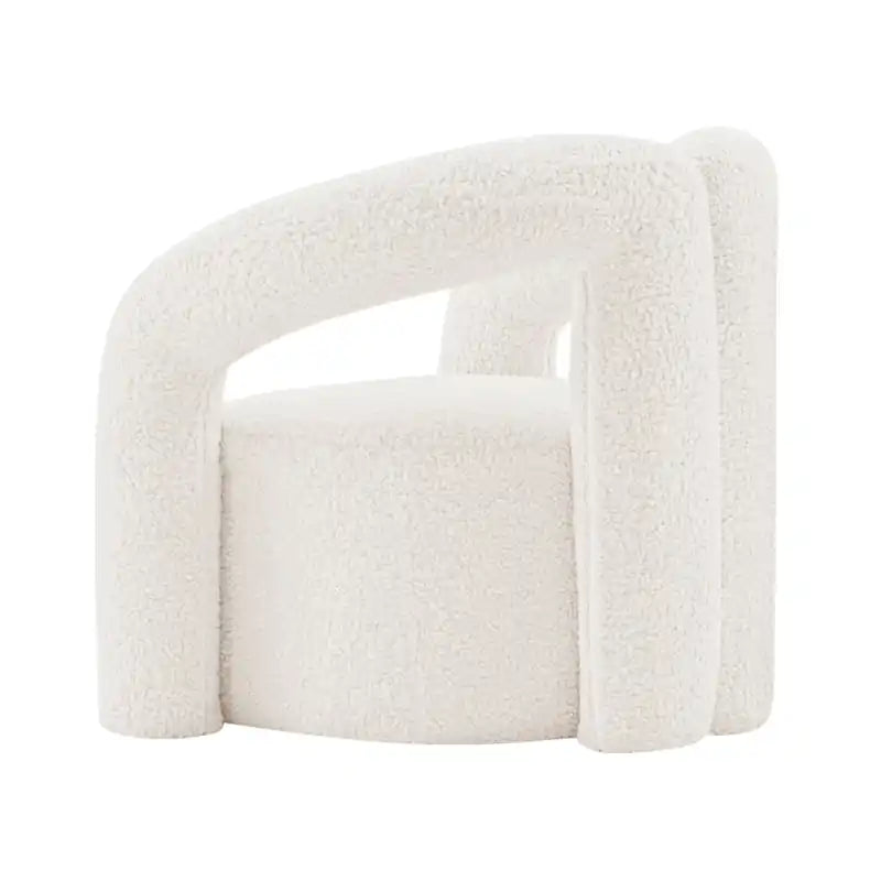 Fauteuil d'appoint moderne en chenille