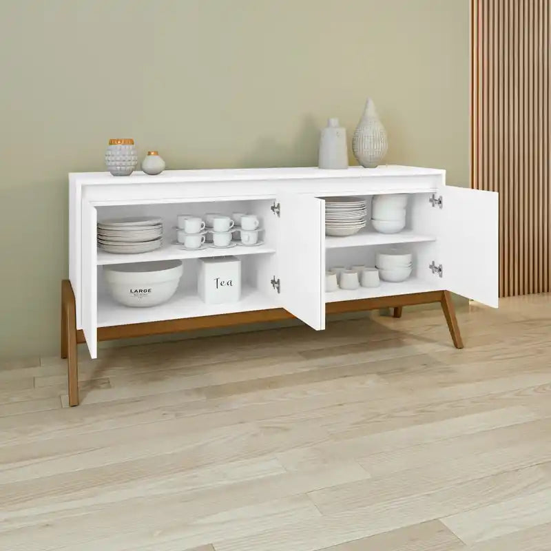 Enfilade Mid-Century Modern 63.32 avec pieds en bois massif