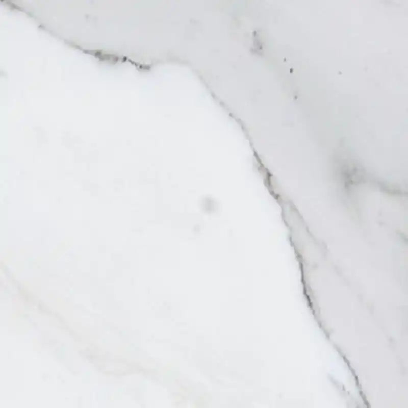 53.15 Meuble TV moderne du milieu du siècle - Blanc et motif marbre