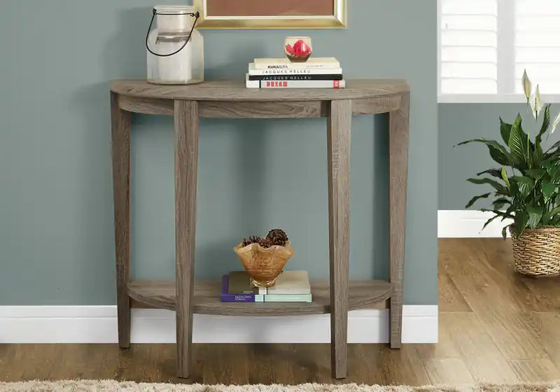 Console en bois aspect taupe foncé