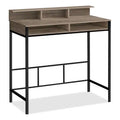 Melissa 47.25 Standing Office Desk with Cubbies - Dark Taupe