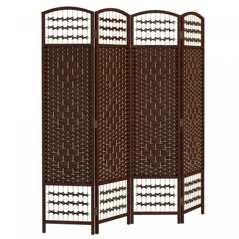 Homcom Folding Room Divider 5.6 Ft Privacy Screen Panel