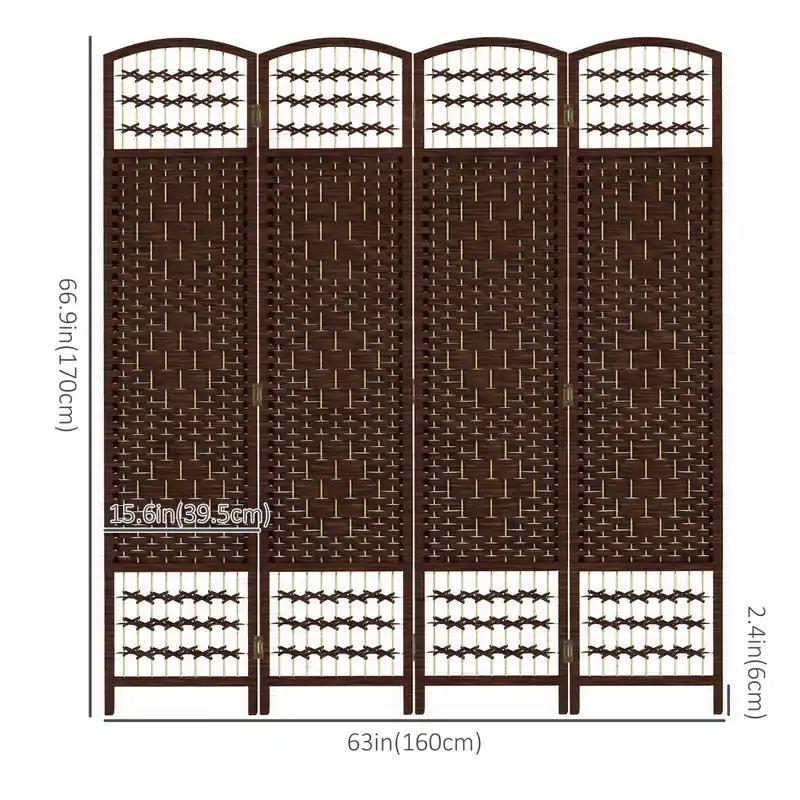 Paravent pliable, panneau d'intimité de 1,70 m