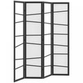 Homcom Folding Room Divider, 4 Panel Privacy Screen For Home Office