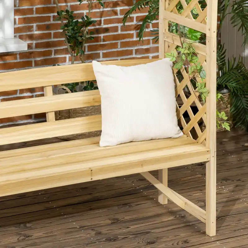 Arche de jardin avec banc, tonnelle de jardin en bois pour plantes grimpantes