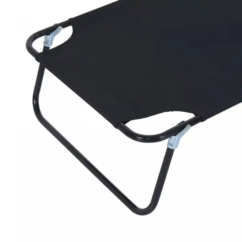 Chaise longue d'extérieur réglable avec oreiller de soutien