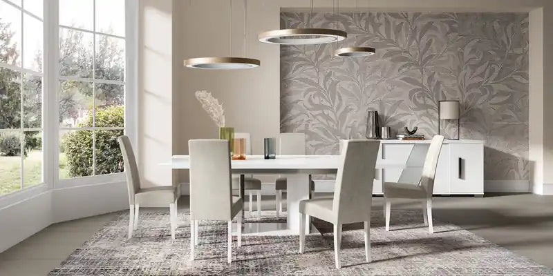 Bahut de salle à manger avec rangement – Fabriqué en Italie, moderne, 79,5 po l.