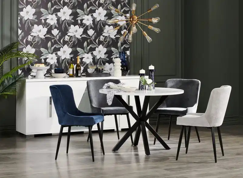 Bahut de salle à manger avec rangement – Fabriqué en Italie, moderne, 79,5 po l.