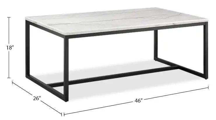 Table basse moderne en marbre 46